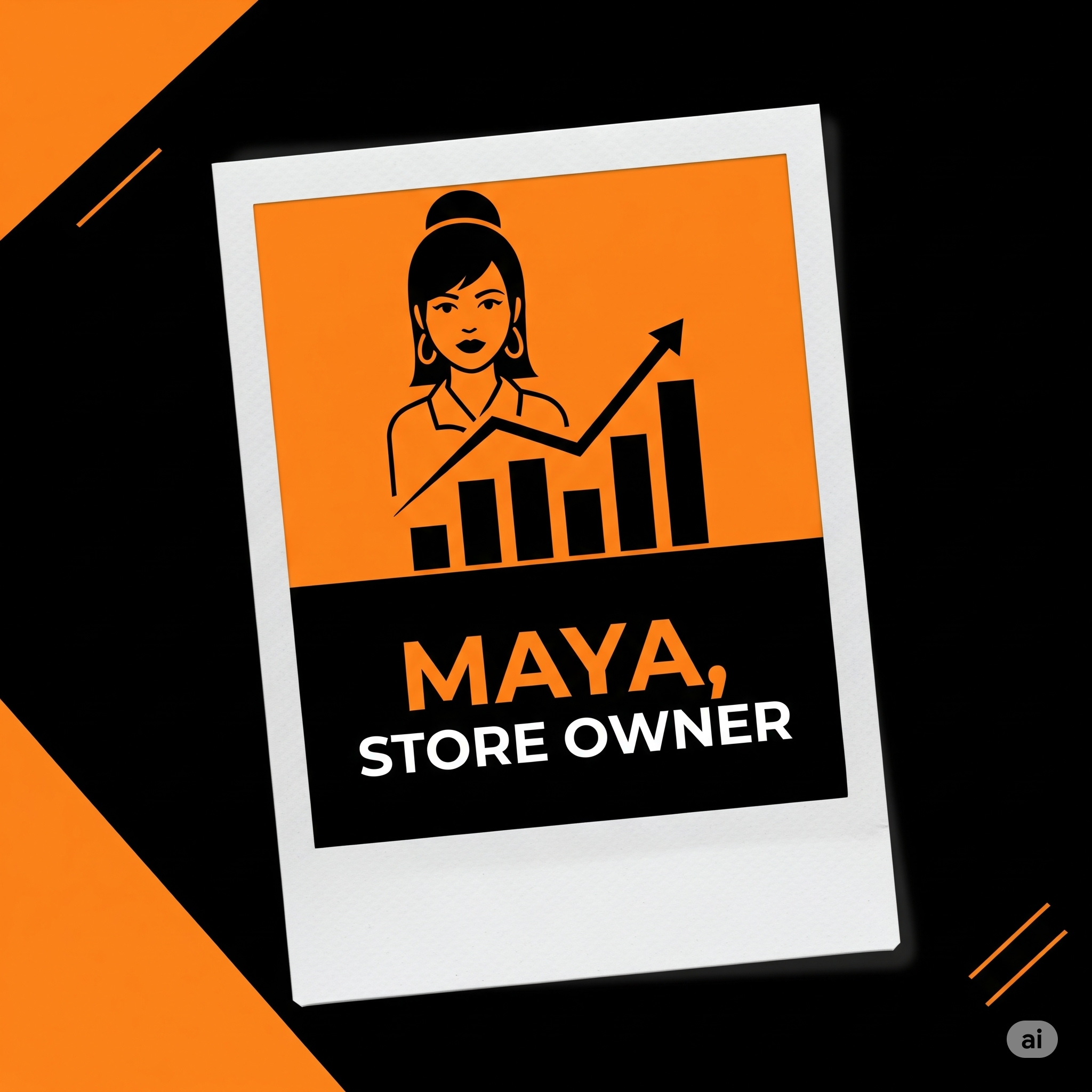 Polaroid of Maya, Store Owner